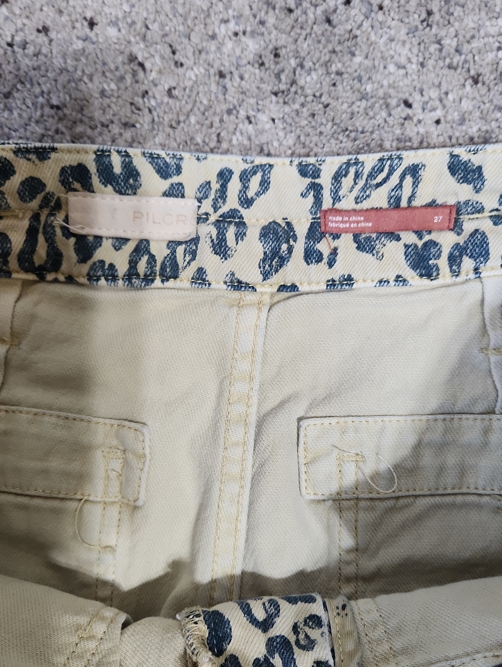 PILCRO Anthropologie The Wanderer Leopard Mid Rise Relaxed Jeans Womens 27 - Picture 5 of 10